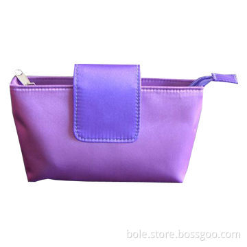 Mini Cosmetic Bag with Flap Closure, Made of Polyester, for Promotional